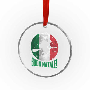 Buon Natale Italian Christmas Crystal Glass Ornament La Befana Italian Folklore Witch TS11 Print Your Wear