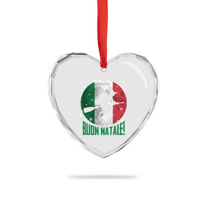 Buon Natale Italian Christmas Heart Crystal Glass Ornament La Befana Italian Folklore Witch TS11 Print Your Wear