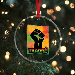 Burkina Faso Ibrahim Traoré Crystal Glass Ornament TS10 Print Your Wear