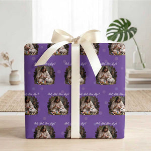 But Did You Dye Wrapping Paper Roll Funny Christian Easter Egg Dyeing TS14 Purple Print Your Wear