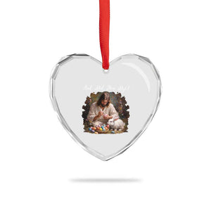 But Did You Dye Heart Crystal Glass Ornament Funny Christian Easter Egg Dyeing TS14 Print Your Wear