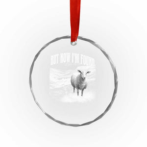 But Now I'm Found Crystal Glass Ornament Christian Faith Sheep TS11 Print Your Wear