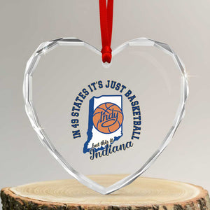 But This Is Indiana Basketball Heart Crystal Glass Ornament Indy Hoops Pride Sport Lover TS02 Transparent Glass 3'' Heart Print Your Wear