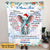 Personalized Christmas Grandma Blanket To My Granddaughter with Elephant Symbolize CTM Custom - Printyourwear