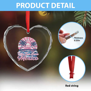 Cabo San Lucas Mexico Heart Crystal Glass Ornament Vintage Retro Beach Summer Vacation Family Trip TS10 Print Your Wear