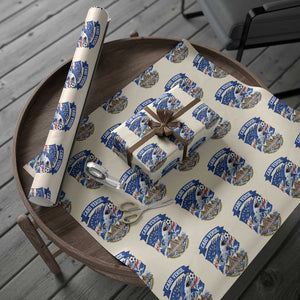 Cabo Verde Tubarões Azuis Soccer Pride Wrapping Paper Roll Cape Verde Blue Sharks Football Fans TS02 Beige Print Your Wear
