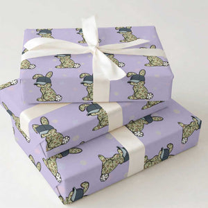 Camouflage Bunny Wrapping Paper Roll Funny Hunter Easter Gift TS12 Violet Print Your Wear