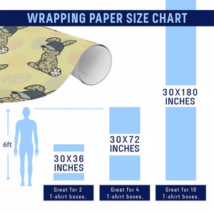 Camouflage Bunny Wrapping Paper Roll Funny Hunter Easter Gift TS12 Print Your Wear