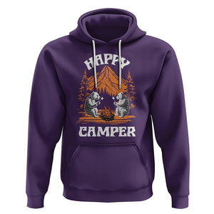 Camping Hoodie Happy Camper Funny Bear Campfire TS09 Purple Printyourwear