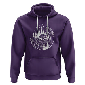 Camping Lover Hoodie Explore More Worry Less Adventure Outdoor Hiking Mountains Climber TS09 Purple Printyourwear