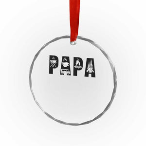 Camping Papa Crystal Glass Ornament Camper Dad Fathers Day Gift TS12 Print Your Wear
