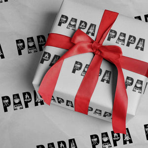 Camping Papa Wrapping Paper Roll Camper Dad Fathers Day Gift TS12 White Print Your Wear