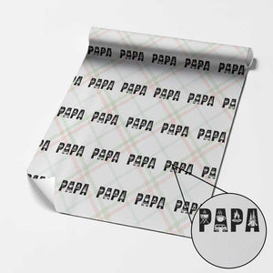 Camping Papa Wrapping Paper Roll Camper Dad Fathers Day Gift TS12 Christmas Plaid Print Your Wear