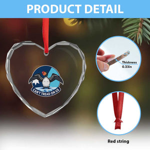 Can Not Tread On Us Heart Crystal Glass Ornament Common Loon No Ice Please TS12 Print Your Wear