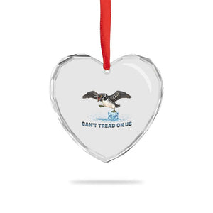 Can Not Tread On Us Minnesota Loon Heart Crystal Glass Ornament Anti ICE MN Protest TS12 Print Your Wear