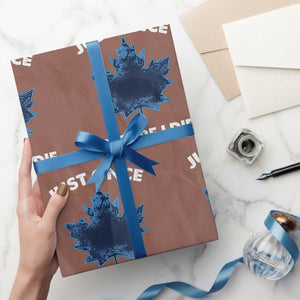 Canada Hockey Wrapping Paper Roll Toronto Just Once Before I Die Vintage Canadian Maple Leafs TS10 Mocha Print Your Wear