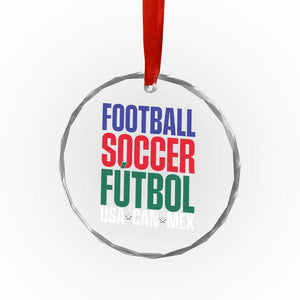 Canada Mexico USA Crystal Glass Ornament Football Fan Gift TS12 Print Your Wear