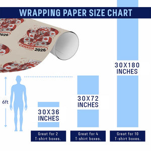 Canada Soccer Fan Wrapping Paper Roll International Football Lover Gift TS12 Print Your Wear
