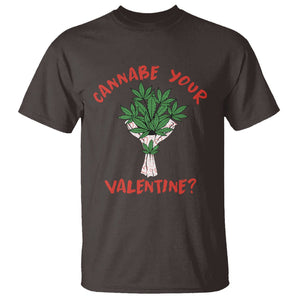Cannabe Your Valentine 420 Cannabis Bouquet Marijuana Weed Flower T Shirt TS09 Dark Chocolate Printyourwear