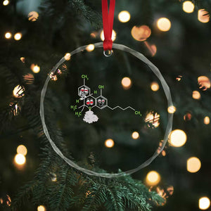 Cannabis Weed Crystal Glass Ornament Molecule THC Marijuana Stoner TS11 Print Your Wear