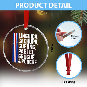 Cape Verde Cuisine Crystal Glass Ornament Linguica Cachupa Gufong Cabo Verde Heritage TS11 Print Your Wear