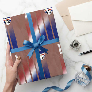 Cape Verde Flag Retro Sports Cabo Verdean Roots Wrapping Paper Roll