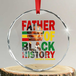 Carter G Woodson Crystal Glass Ornament Father Of Black History Month TS11 Transparent Glass 3'' Circle Print Your Wear