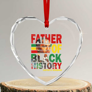 Carter G Woodson Heart Crystal Glass Ornament Father Of Black History Month TS11 Transparent Glass 3'' Heart Print Your Wear