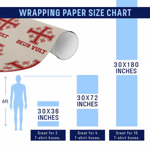 Catholic Knight Templar Crusader Cross Wrapping Paper Roll TS10 Print Your Wear