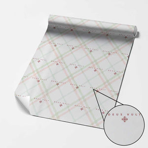 Catholic Knight Templar Crusader Cross Wrapping Paper Roll Subtle Minimal Christian Faith Deus Vult TS10 Christmas Plaid Print Your Wear