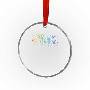 Celebrate Neurodiversity Crystal Glass Ornament Autism Awareness ASD ADHD Mental Health TS11 Print Your Wear