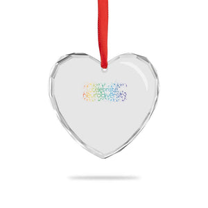 Celebrate Neurodiversity Heart Crystal Glass Ornament Autism Awareness ASD ADHD Mental Health TS11 Print Your Wear