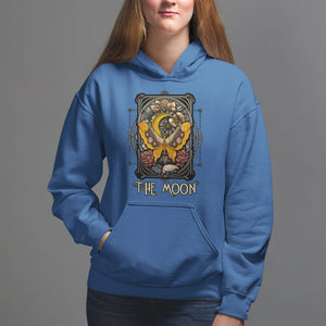Celestial Floral Luna Moth Tarot Card The Moon Hoodie TS02 Royal Blue Printyourwear