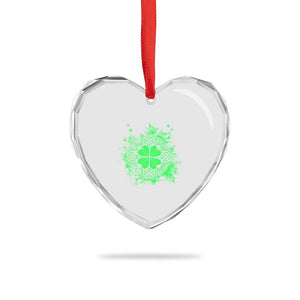 Celtic Knot Irish Shamrock Heart Crystal Glass Ornament St Patricks Day TS02 Print Your Wear