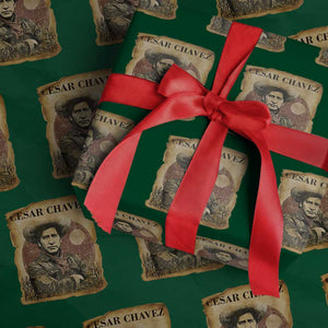 Cesar Chavez Wrapping Paper Roll Hispanic Heritage Mexican American Pride Latino TS14 Green Print Your Wear