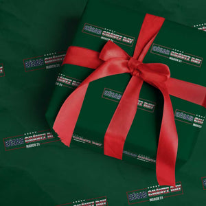 Cesar Chavez Wrapping Paper Roll Hispanic Heritage Month Mexican Immigrant TS14 Green Print Your Wear