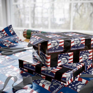 Cesar Chavez Wrapping Paper Roll Labor Leader Mexican American Pride TS14 Black Print Your Wear