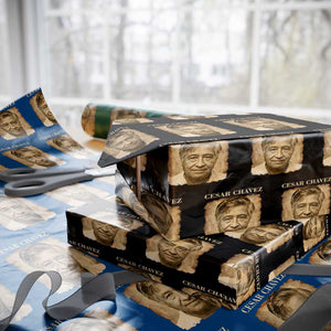 Cesar Chavez Wrapping Paper Roll Mexican American Pride Latino Heritage TS14 Black Print Your Wear