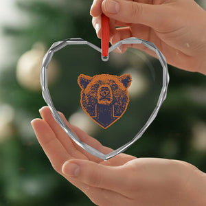 CFB Bear Lover Heart Crystal Glass Ornament Vintage Down Sign Football Game Day TS11 Print Your Wear