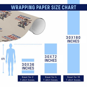 Champions Are Maye'd In New England Wrapping Paper Roll Game Day Sports Fan Gift TS12 Print Your Wear