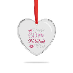 Chapter 60 Fabulous Heart Crystal Glass Ornament Sparkle Since 1965 60Th Birthday Gift For Women TS02 Print Your Wear