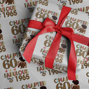 Chapter 60 Fabulous Leopard Wrapping Paper Roll Since 1965 60Th Birthday Gift For Women TS02 White Print Your Wear