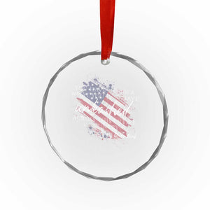 Charlie Kirk Memorial Crystal Glass Ornament Erika Kirk Quote Patriotism Faith Gods Merciful Love TS10 Print Your Wear