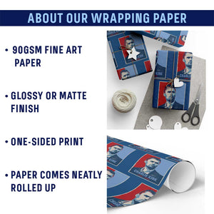 Charlie Kirk Tribute Wrapping Paper Roll Freedom Hope Memorial 1993 2025 TS02 Print Your Wear