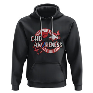 CHD Awareness Hoodie Rainbow Congenital Heart Defect Awareness Heart Disease TS02 Black Printyourwear
