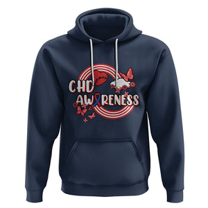 CHD Awareness Hoodie Rainbow Congenital Heart Defect Awareness Heart Disease TS02 Navy Printyourwear