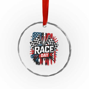 Checkered Flag Racing Crystal Glass Ornament Race Day Team Lover TS14 Print Your Wear