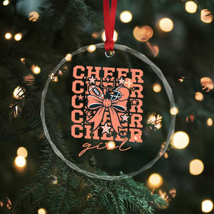 Cheer Girl Football Team Spirit Crystal Glass Ornament Gift For Cheerleader TS12 Print Your Wear