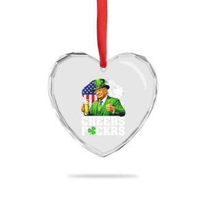 Cheers Fckers Funny Trump Irish Toast Heart Crystal Glass Ornament St Patricks Day Drinking Humor TS02 Print Your Wear