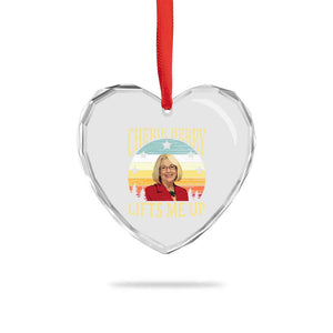 Cherie Berry Lifts Me Up Heart Crystal Glass Ornament Retro Vintage Elevator Tribute Funny NC Meme TS02 Print Your Wear